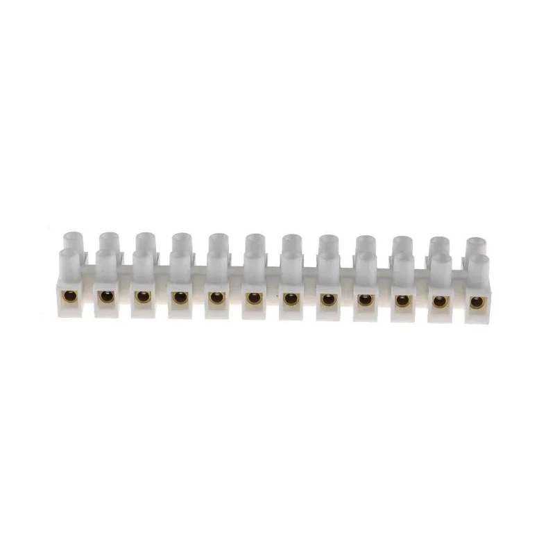 RS PRO Non-Fused Terminal Block, 12-Way, 12AWG Wire Size, 24A Current, 380V, Screw Termination 703-3818