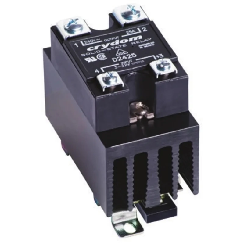 Crydom Solid State Relay DIN Rail Mount 24 A Load 280 V AC Load 32 V Control HS301DR