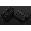 RS PRO Matt Nylon Butt Hinge with Knuckle Pin, Screw Fixing, 64mm x 64mm x 13mm 702-7831