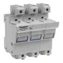 Eaton 100A Rail Mount Fuse Holder for A2 Compatible Fuse Size, 3-Pole, 690V AC CH223B