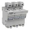 Eaton 100A Rail Mount Fuse Holder for A2 Compatible Fuse Size, 3-Pole, 690V AC CH223B