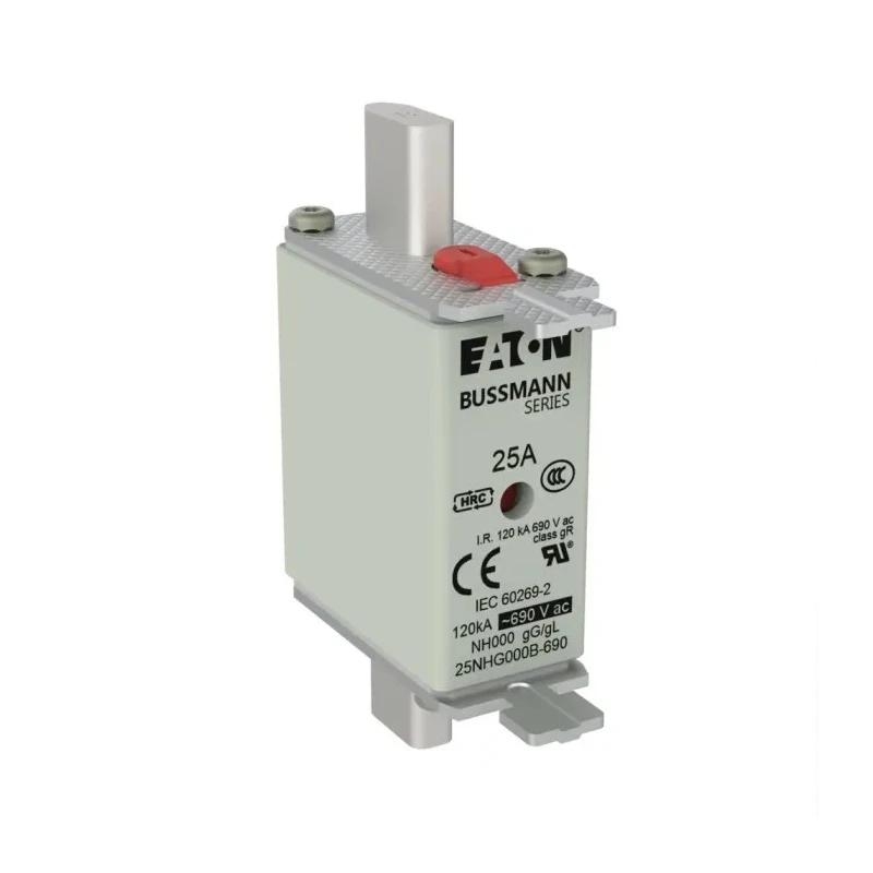 Eaton NH Fuse 25A Current Rating 79 mm x 51 mm x 21 mm 690V AC 25NHG000B-690