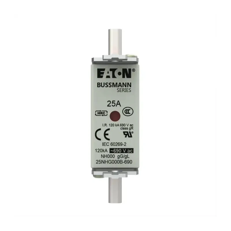 Eaton NH Fuse 25A Current Rating 79 mm x 51 mm x 21 mm 690V AC 25NHG000B-690