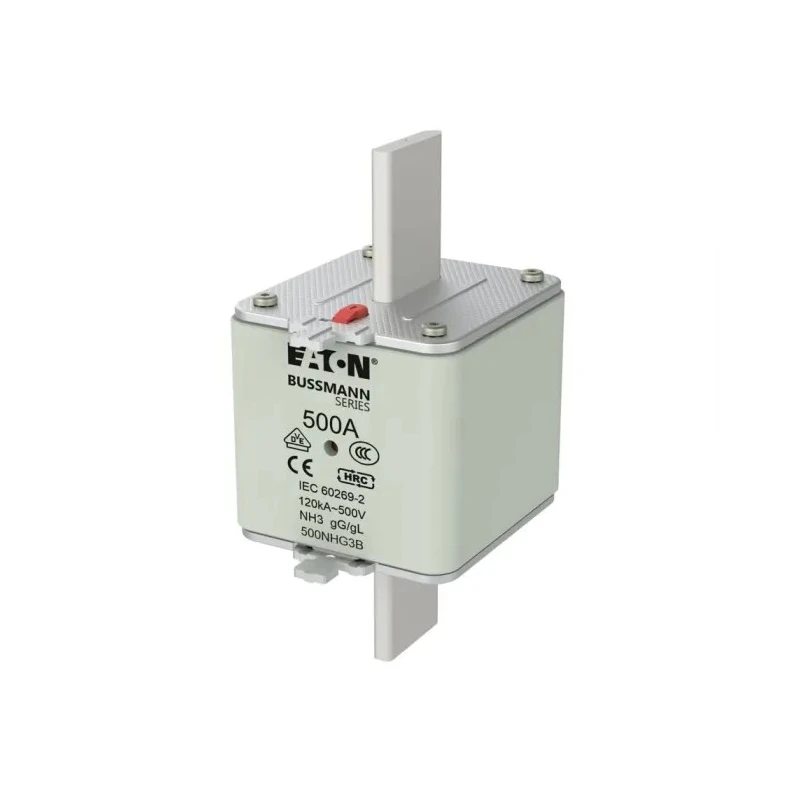 Eaton 500A Centred Tag Fuse NH01 High Rupture Capacity 500V AC 500NHG3B