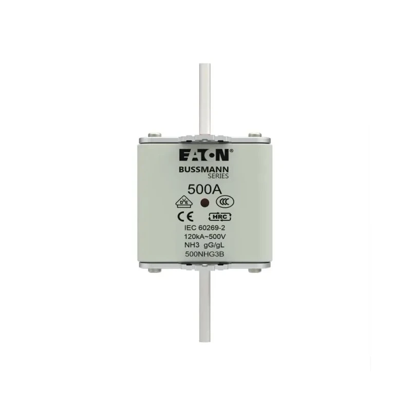 Eaton 500A Centred Tag Fuse NH01 High Rupture Capacity 500V AC 500NHG3B