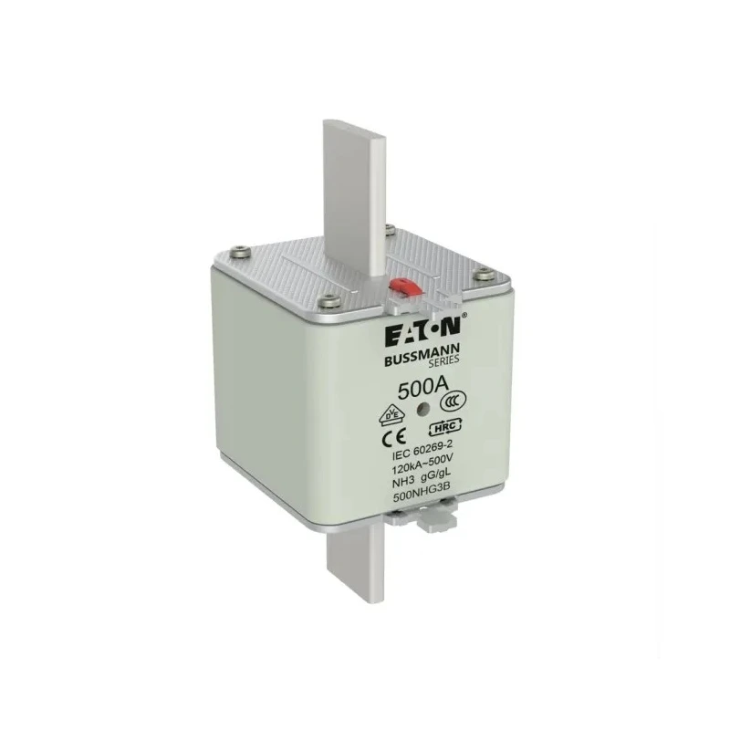 Eaton 500A Centred Tag Fuse NH01 High Rupture Capacity 500V AC 500NHG3B