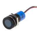 RS PRO Blue Panel Mount Indicator 24V DC 20mA Lead Wire Termination IP67 Flush Bezel 703-9002