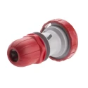 Scame Industrial Power Connector Adapter 3P+N+PE Cable Mount 16A 415V Straight IP66 IP67 RED 218.1637RV