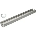 Bosch Rexroth Silver Aluminium Round Tube 10 mm Groove, 3000 mm Length, Dia. 28 mm, Series EcoShape 3842996192/3000
