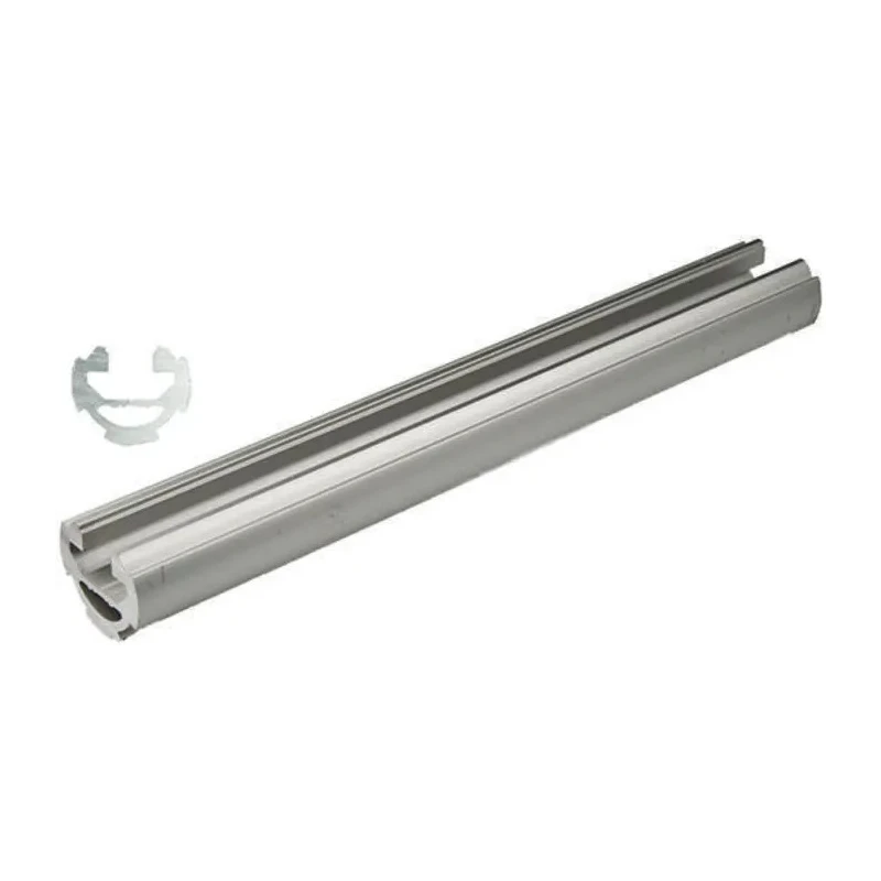 Bosch Rexroth Silver Aluminium Round Tube 10 mm Groove, 3000 mm Length, Dia. 28 mm, Series EcoShape 3842996192/3000