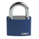 ABUS Keyed Steel and Aluminium Weatherproof Safety Padlock 43mm Body, 6.5mm Shackle Diameter T65AL/40 Blue KA6402