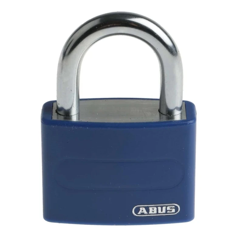 ABUS Keyed Steel and Aluminium Weatherproof Safety Padlock 43mm Body, 6.5mm Shackle Diameter T65AL/40 Blue KA6402
