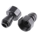 John Guest Nitrile O-Ring Black Acetal Copolymer Fitting Male Female 5/8 in PM451015FE