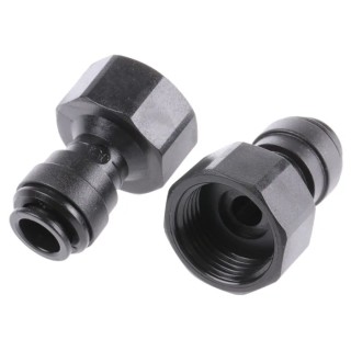 John Guest Nitrile O-Ring Black Acetal Copolymer Fitting Male Female 5/8 in PM451015FE