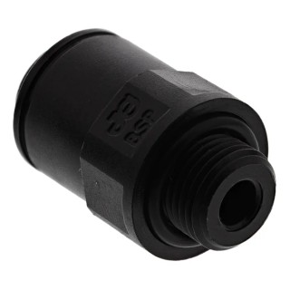 John Guest PM Series Pneumatic Fitting 6mm Push-in Male Threaded-to-Tube G 1/8 Male 16 bar 65°C PM010611E