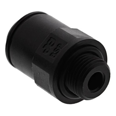 John Guest PM Series Pneumatic Fitting 6mm Push-in Male Threaded-to-Tube G 1/8 Male 16 bar 65°C PM010611E