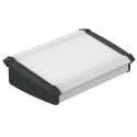Bopla Aluminium and ABS Desktop Enclosure Sloped Front Black Natural 250 mm x 181.2 mm x 68.2 mm 92865250.MT6 ATPH 1865-0250