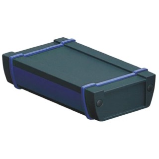 Bopla Alustyle Series Graphite Grey Grey Lid Aluminium Enclosure IP65 32.8 mm x 200 mm x 121 mm 94132200.MT2 ASPH 1230-0200