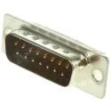 Amphenol Communications Solutions 15 Way Straight 2.74 mm Pitch Panel Mount D-Sub Connector Male FCE17