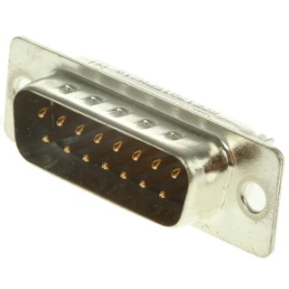 Amphenol Communications Solutions 15 Way Straight 2.74 mm Pitch Panel Mount D-Sub Connector Male FCE17