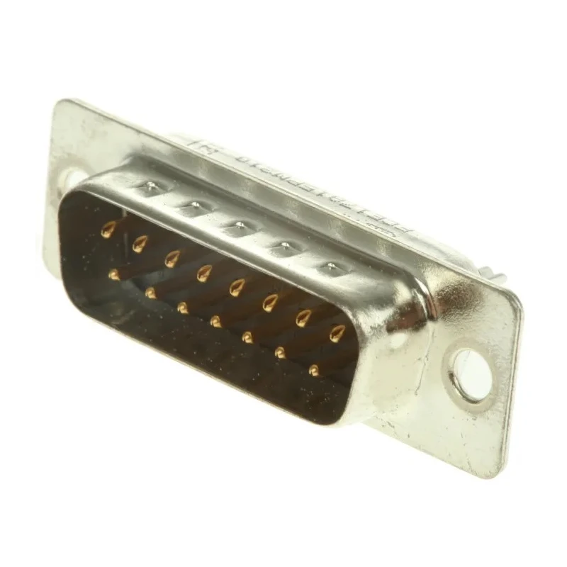 Amphenol Communications Solutions 15 Way Straight 2.74 mm Pitch Panel Mount D-Sub Connector Male FCE17