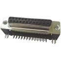 Amphenol Communications Solutions 9 Way Right Angle 2.74 mm Pitch Through Hole D-Sub Connector with 4 to 40 UNC FCE17