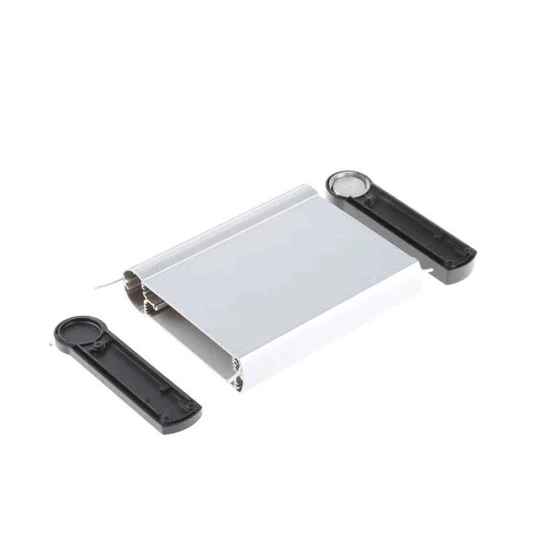 ROLEC Aluminum Silver Black Handheld Enclosure Integral Battery Compartment Display Window IP54 IP65 mobilCASE 253.100.165
