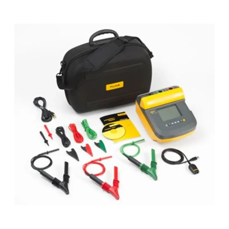 Fluke Insulation Tester, 250 V Min, 10 kV Max, 2 TΩ Insulation Resistance, CAT IV 600V, CAT III 1V FLUKE 1555