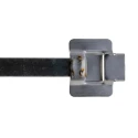 HellermannTyton Non-Releasable Cable Tie 330 mm x 10 mm Metallic 316 Stainless Steel 111-95120 MLT12SS10-SS316-ML