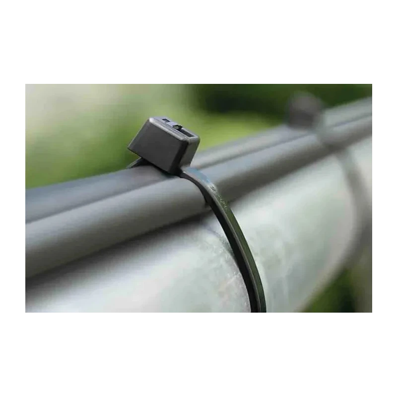 HellermannTyton Non-Releasable Cable Tie 390 mm x 4.6 mm Black Polyamide 66 111-05440 T50L-PA66W-BK