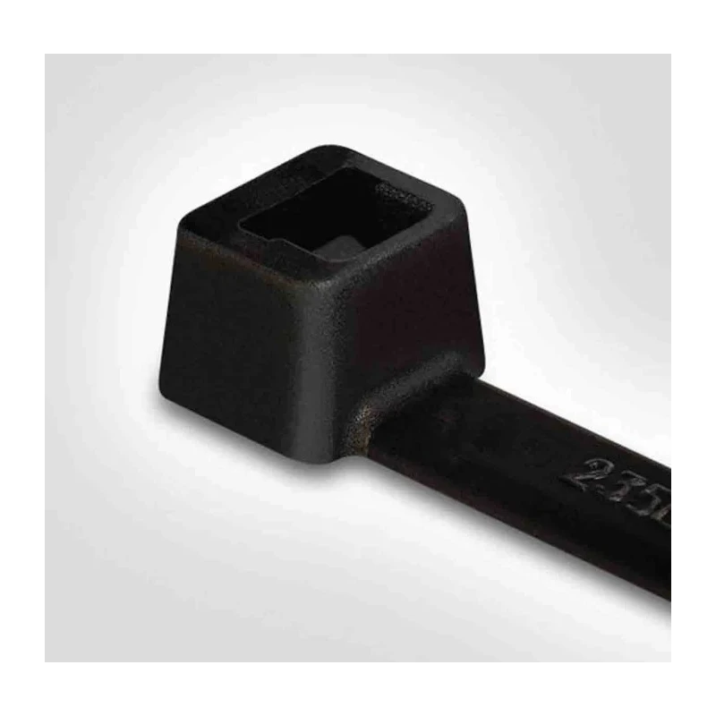 HellermannTyton Non-Releasable Cable Tie 390 mm x 4.6 mm Black Polyamide 66 111-05440 T50L-PA66W-BK