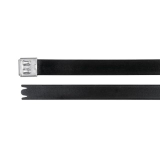 HellermannTyton Cable Tie Roller Ball 521 mm x 12.3 mm Black Polyester Coated Stainless Steel 111-00300 MBT20XHFC-SP/SS316-BK