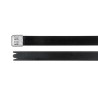 HellermannTyton Cable Tie Roller Ball 521 mm x 12.3 mm Black Polyester Coated Stainless Steel 111-00300 MBT20XHFC-SP/SS316-BK