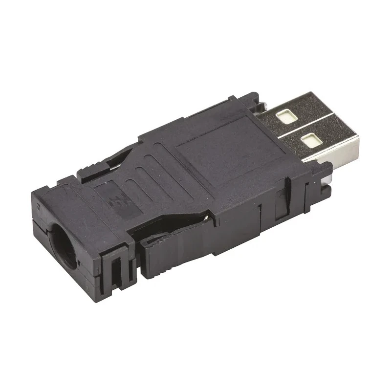 TE Connectivity Straight Cable Male USB Type A Connector 1 Port IP20 30V 1A USB 2.0 2013798-1
