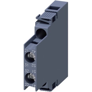 Siemens Auxiliary Contact, 2 Contact, 2 NC, 10 A, 250 V dc, 690 V ac, Snap-On Mount 3RH2911-1DA02