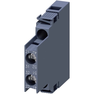 Siemens Auxiliary Contact, 2 Contact, 2 NC, 10 A, 250 V dc, 690 V ac, Snap-On Mount 3RH2911-1DA02