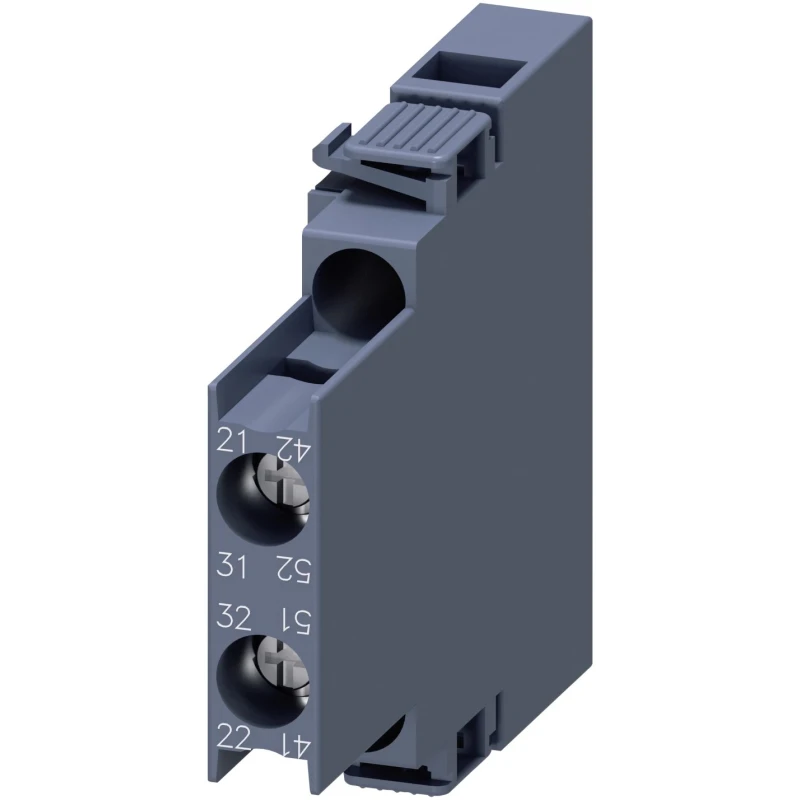 Siemens Auxiliary Contact, 2 Contact, 2 NC, 10 A, 250 V dc, 690 V ac, Snap-On Mount 3RH2911-1DA02