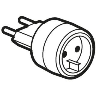 Legrand Travel Adapter for France and Germany 230V 6A with Safety Gates 0 503 81
