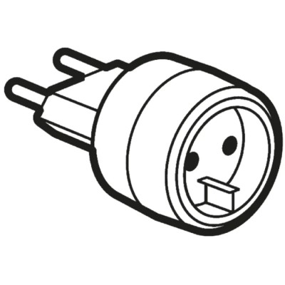 Legrand Travel Adapter for France and Germany 230V 6A with Safety Gates 0 503 81
