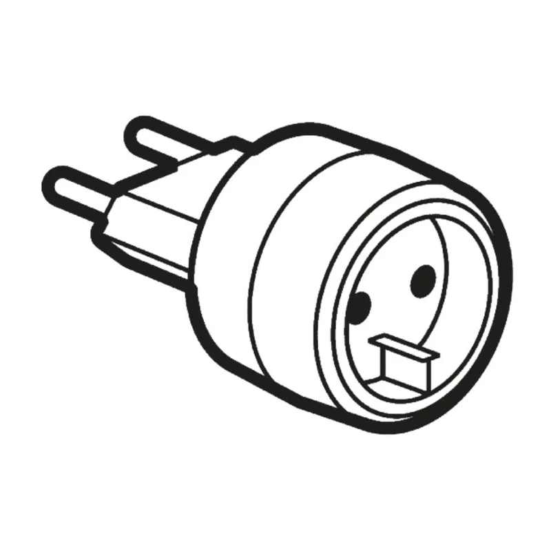 Legrand Travel Adapter for France and Germany 230V 6A with Safety Gates 0 503 81