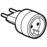 Legrand Travel Adapter for France and Germany 230V 6A with Safety Gates 0 503 81