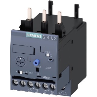 Siemens Solid State Overload Relay 1 NO/1 NC, Adjustable Current Range 0.32 to 1.25 A, 370 W Power Rating 3RB3026-2NB0