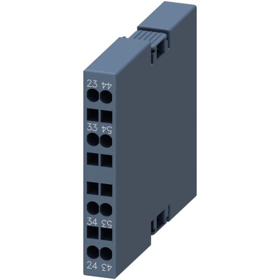 Siemens Auxiliary Contact 2 Contact 2 NO 10 A 250 V dc 690 V ac Snap-On Terminal Cage Clamp SIRIUS Series 3RH2911-2DA20