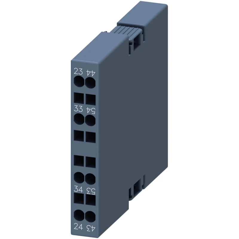 Siemens Auxiliary Contact 2 Contact 2 NO 10 A 250 V dc 690 V ac Snap-On Terminal Cage Clamp SIRIUS Series 3RH2911-2DA20