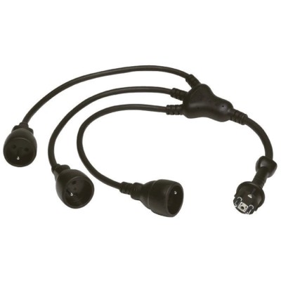Legrand 0.8 m 3 Socket Type E French Extension Lead 230V 16A IP20 0 505 77