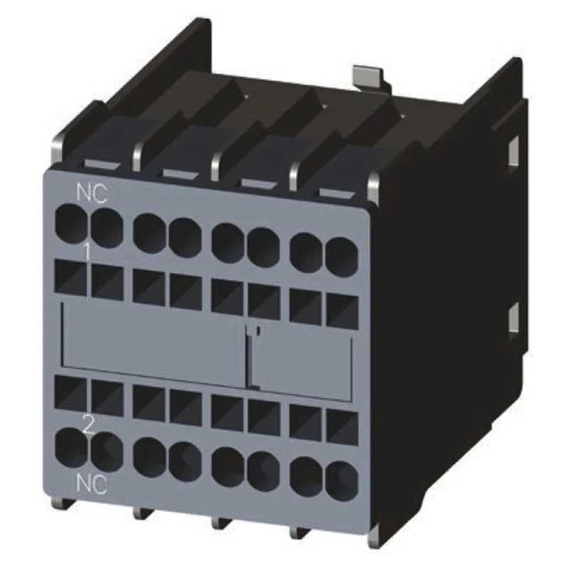 Siemens Auxiliary Contact 1 Contact 1 NC Snap-On, SPST, 6A, 250V DC, 690V AC, Rated Insulation Voltage 690V 3RH2911-2HA01