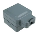 MK Electric 13A 1 Gang Switched Fused Spur BS 1363 Pt. 2, Recycled Polycarbonate, IP66 IP56 K56410GRY