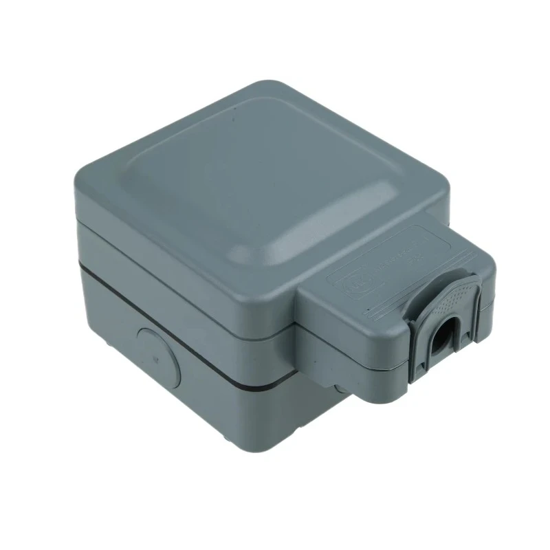 MK Electric 13A 1 Gang Switched Fused Spur BS 1363 Pt. 2, Recycled Polycarbonate, IP66 IP56 K56410GRY