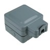 MK Electric 13A 1 Gang Switched Fused Spur BS 1363 Pt. 2, Recycled Polycarbonate, IP66 IP56 K56410GRY