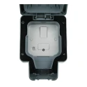 MK Electric 13A 1 Gang Switched Fused Spur BS 1363 Pt. 2, Recycled Polycarbonate, IP66 IP56 K56410GRY
